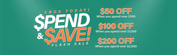 Collection Banner Spend and Off Flash Sale Ends Today
