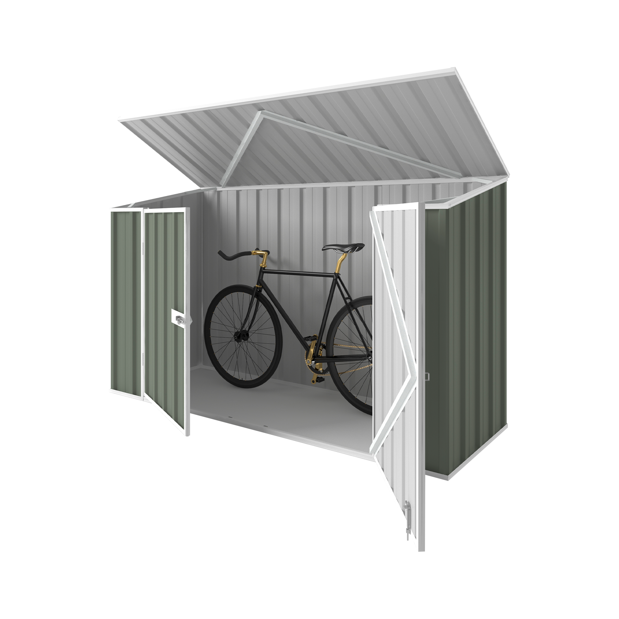 EasyShed Garden Bike Shed 2.25m (w) x 0.78m (d) x 1.34m (h) Classic