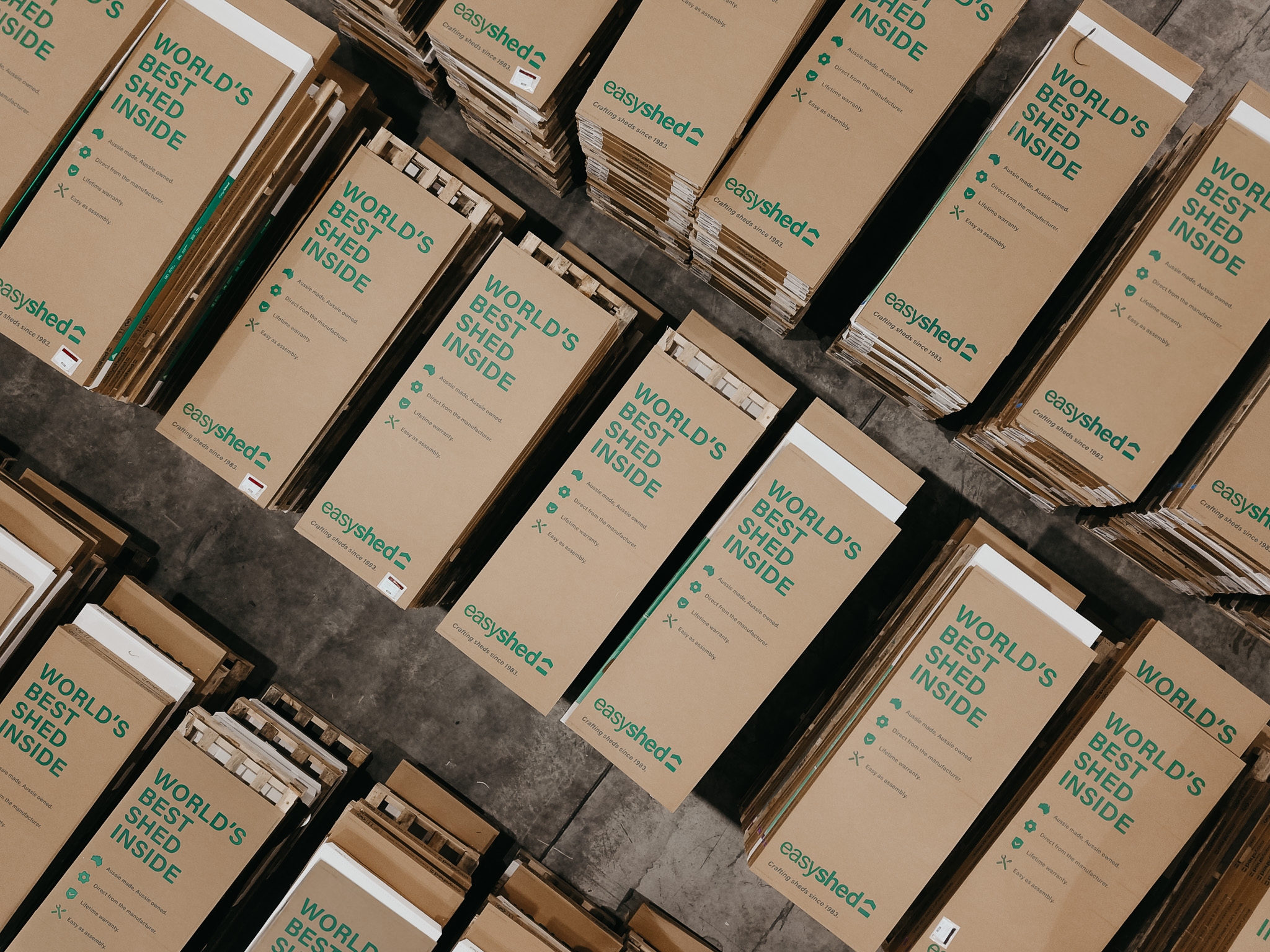 Flat pack image flatlay