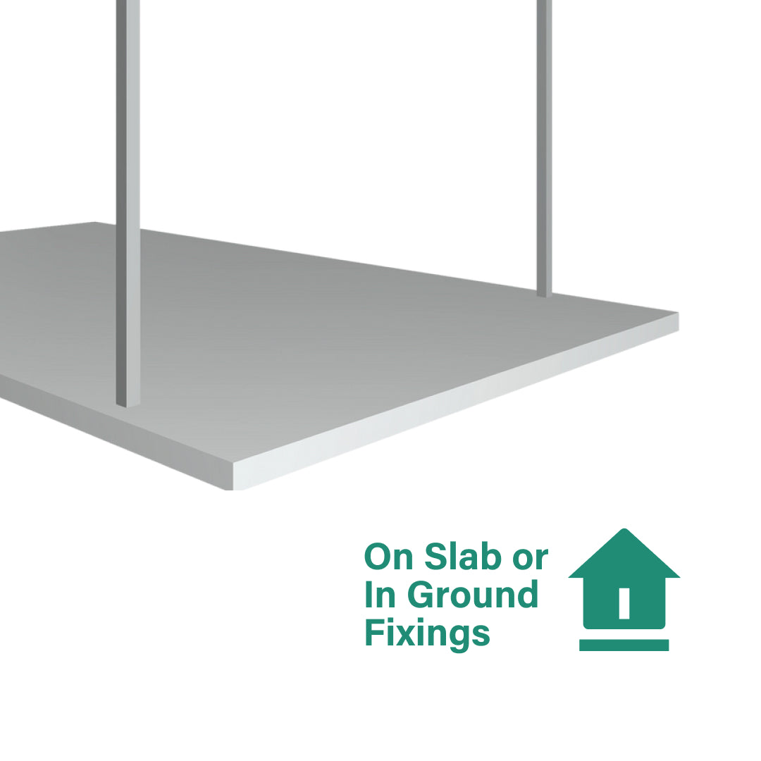 On slab or in ground fixings