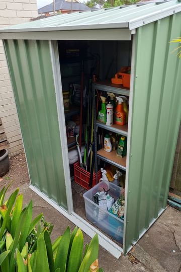 Mist Green Narrow Slider shed