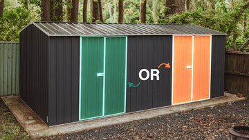 Workshop Shed with Door Position Options