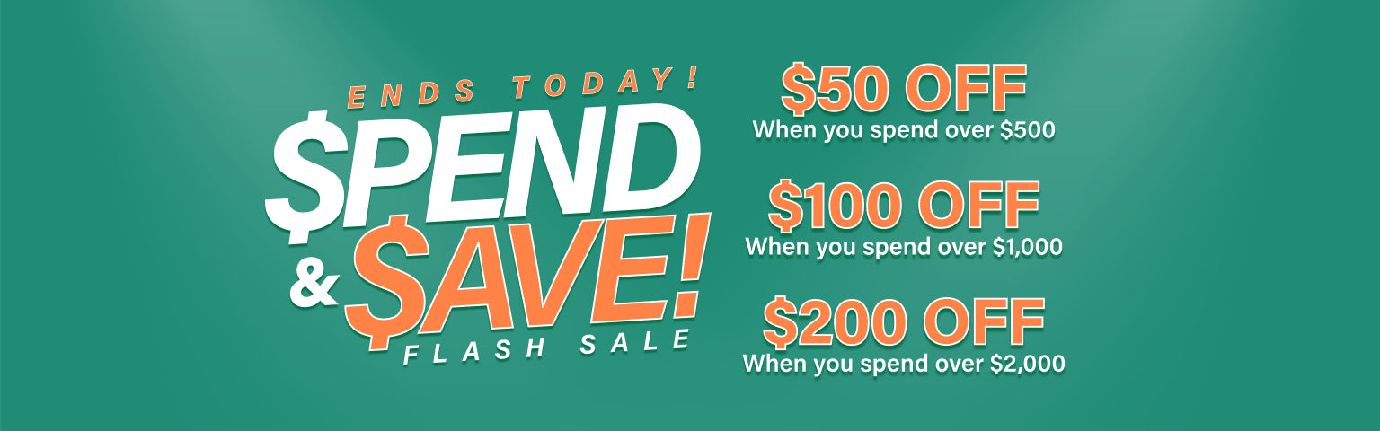 Collection Banner Spend and Off Flash Sale Ends Today