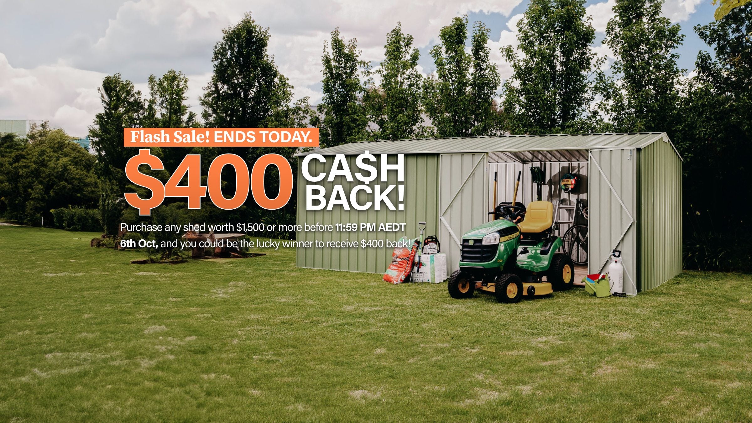 Desktop Banner 400 Cashback Flash Sale Ends Today
