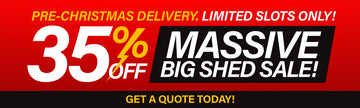 Bigshed Collection Banner 35% Off Sale