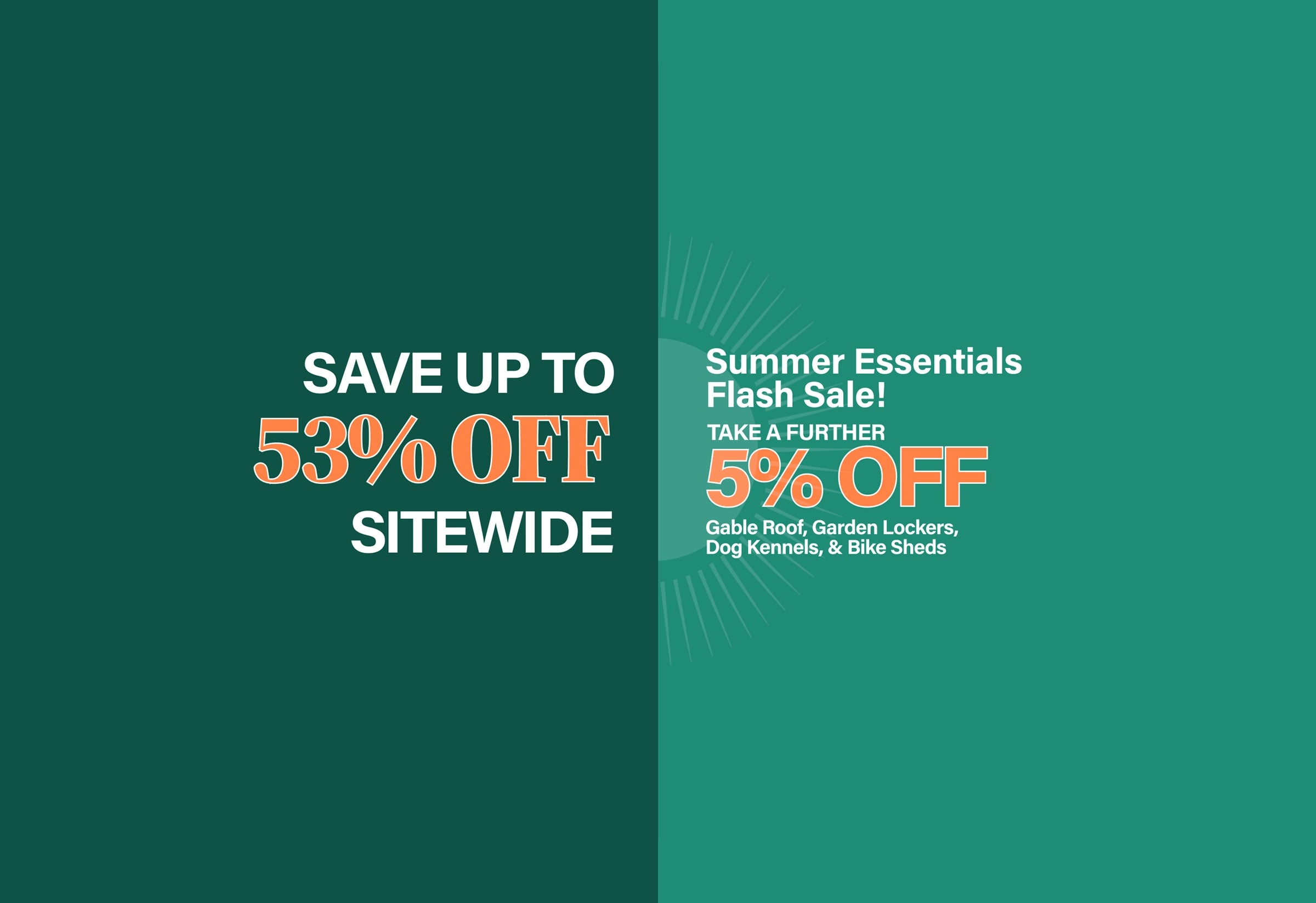 Summer Essentials Flash Sale Home banner