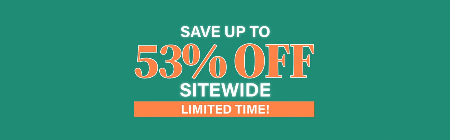 Up to 53% off Sitewide Sale Collection banner