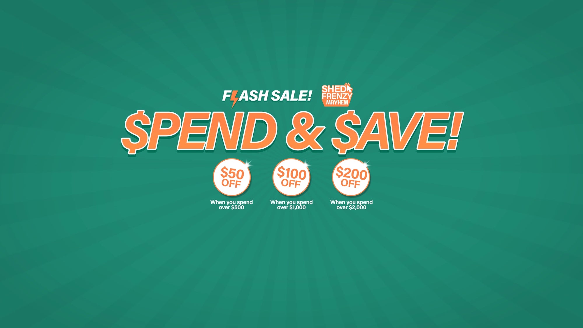Desktop Banner Spend and Save Flash Sale