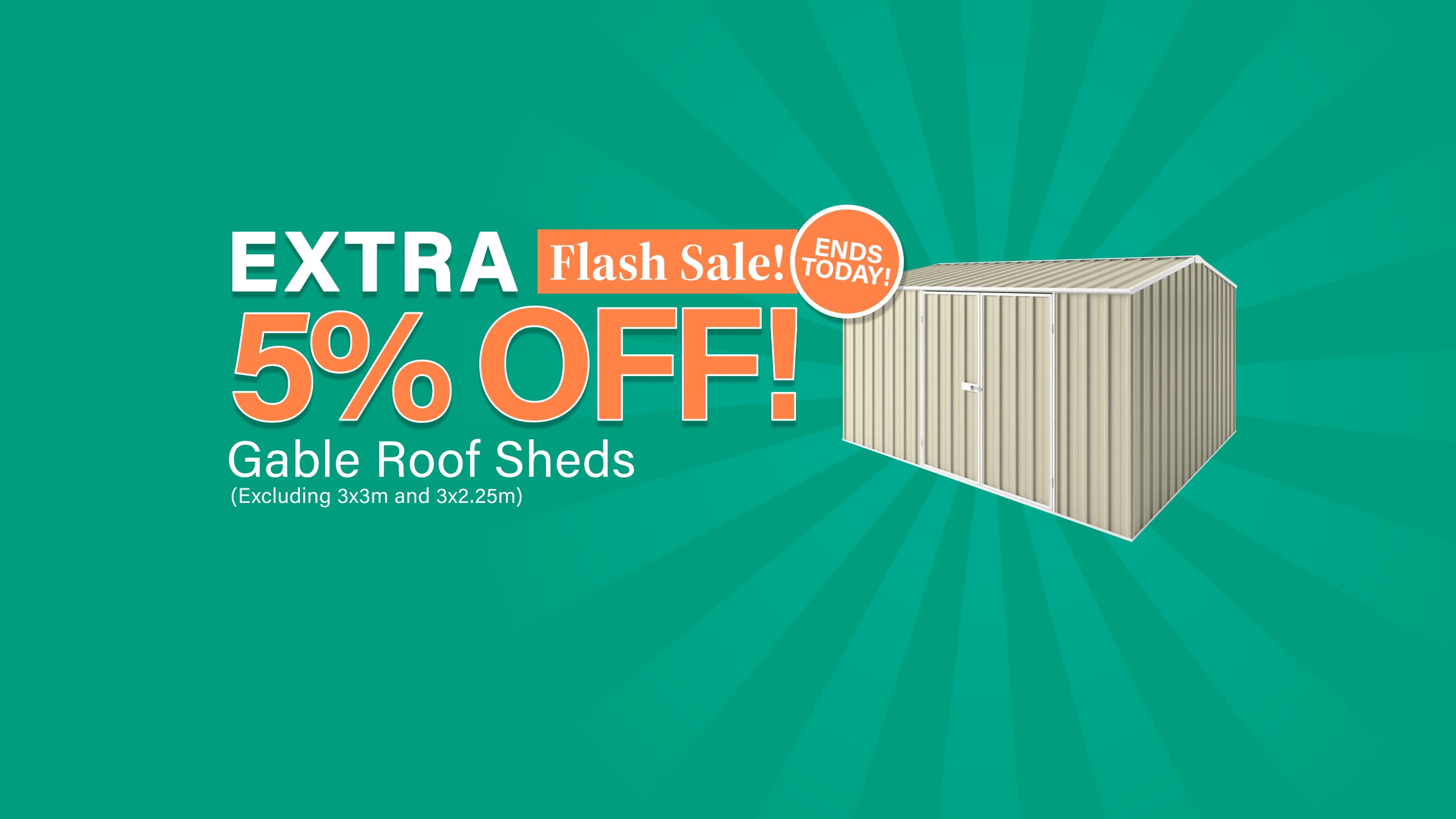 Desktop Banner TAF5 Gable Flash Sale Ends Today