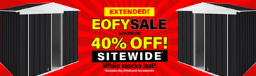 Mega Menu Banner Minimum 40% Off EOFY Sale