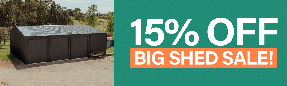Bigshed Collection Banner 15% Off Sale
