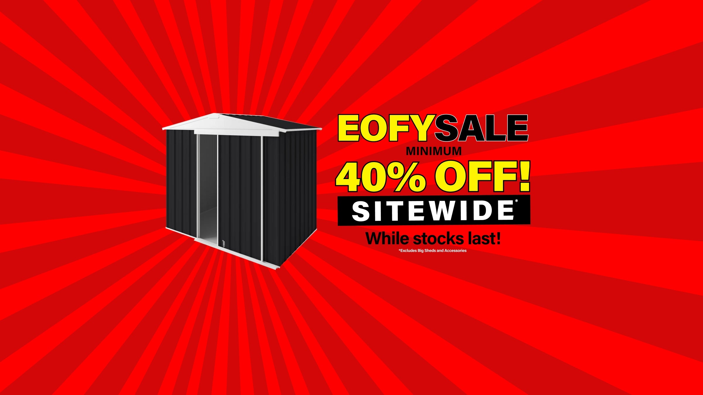 Desktop Banner Minimum 40% Off EOFY Sale