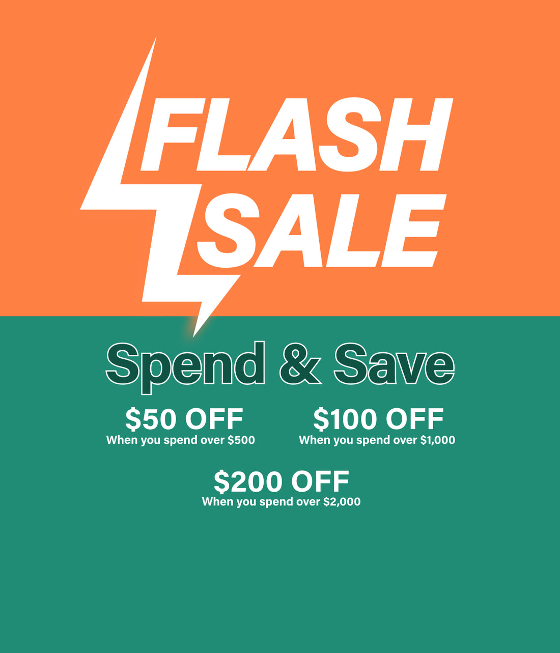 Mobile Banner Spend & Save Flash Sale