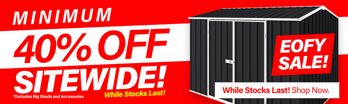 Mega Menu Banner Minimum 40% Off EOFY Sale