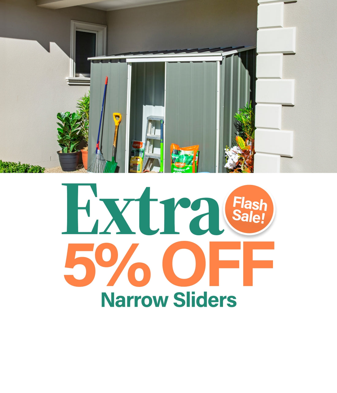 Extra 5% Narrow Sliders Mobile Banner