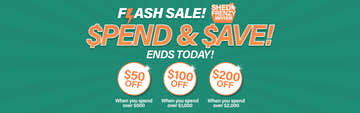 Collection Banner Spend and Save Shed Frenzy Flash Sale Ends Today
