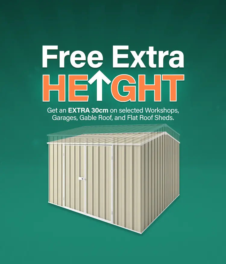 GardenShed Mobile Banner Free Extra Height Sitewide Sale