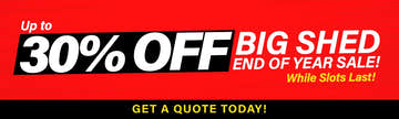 Bigshed Collection Banner 30% Off 