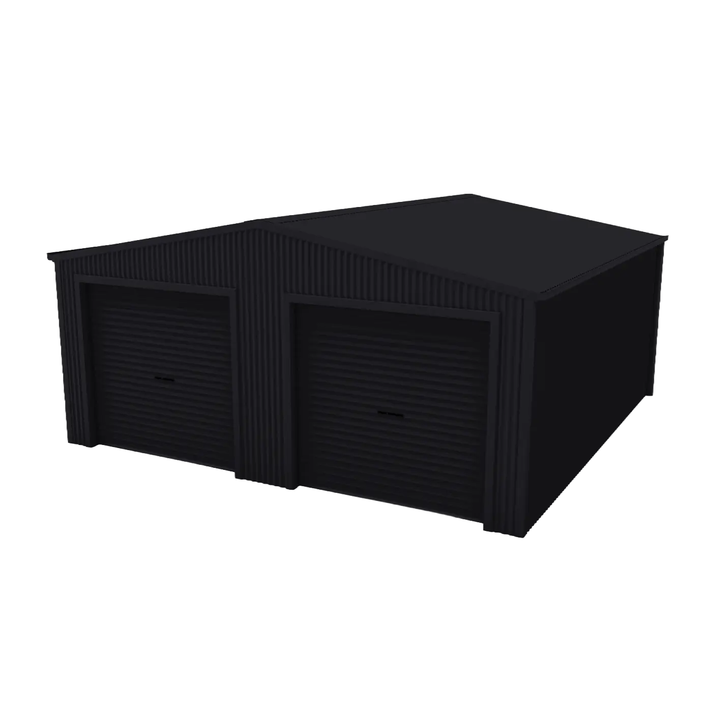 Double Garage Shed 6m x 6m x 2.4m - Monolith