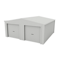 Double Garage Shed 6m x 6m x 2.4m - Zinc