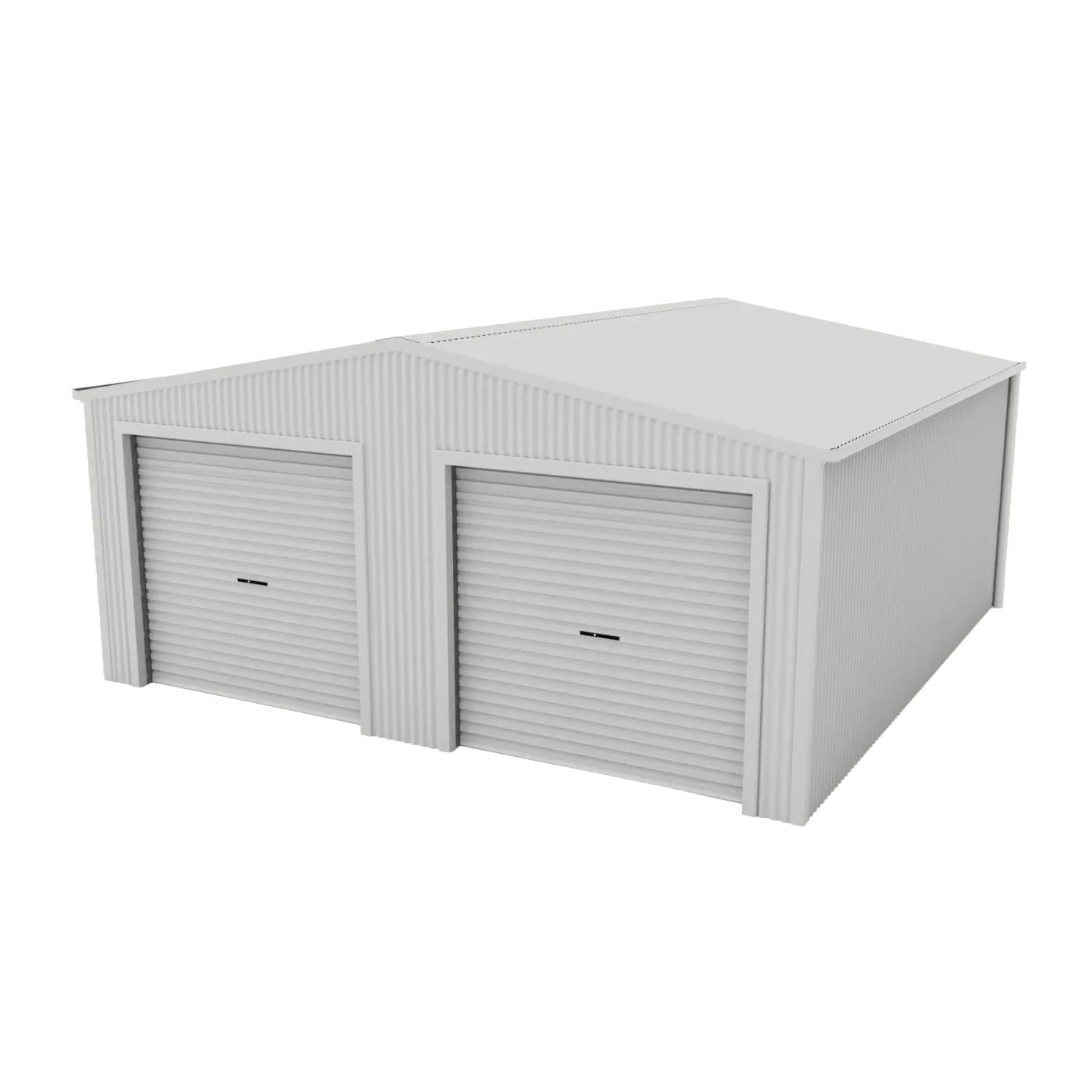 Double Garage Shed 6m x 6m x 2.4m - Zinc