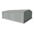 Large Workshop Shed 9m x 12m x 3m - Gull Grey