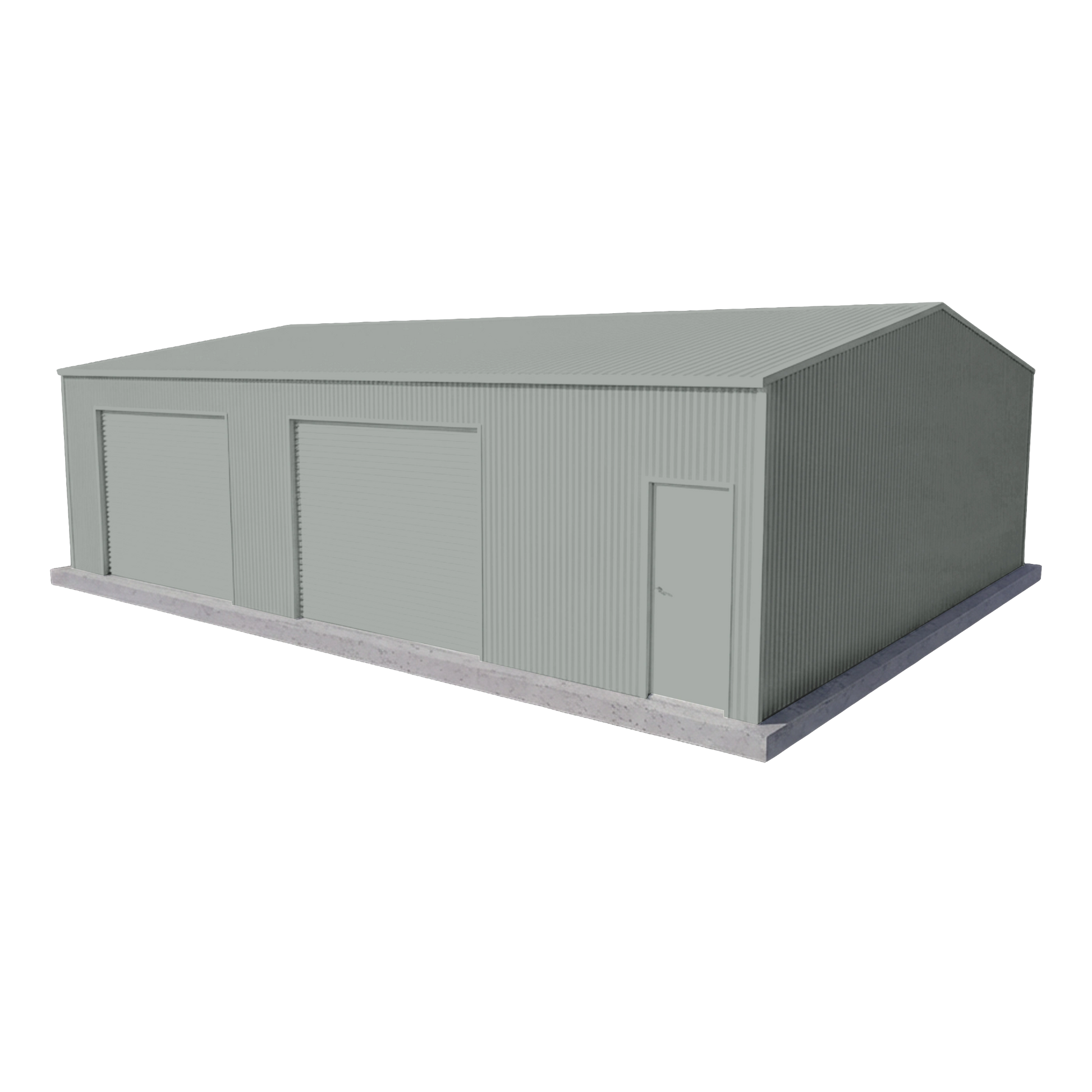 Large Workshop Shed 9m x 12m x 3m - Gull Grey