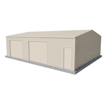 Large Workshop Shed 9m x 12m x 3m - Off White