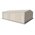 Large Workshop Shed 9m x 12m x 3m - Off White