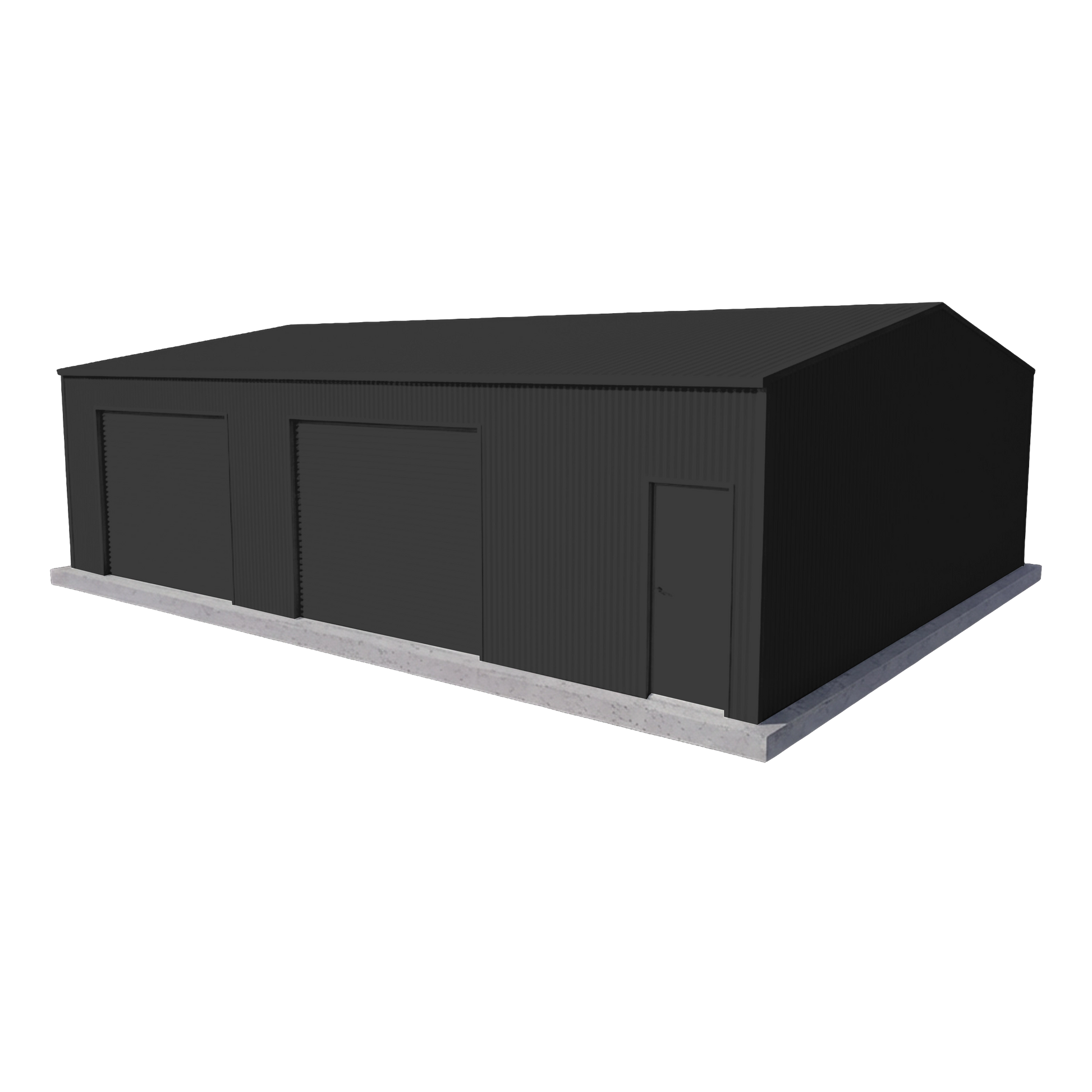 Large Workshop Shed 9m x 12m x 3m - Slate Grey