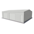 Large Workshop Shed 9m x 12m x 3m - Zinc