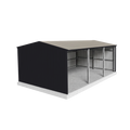 Machinery Shed 7m x 9.5m x 3m - Off White/Monolith
