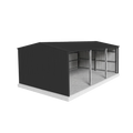 Machinery Shed 7m x 9.5m x 3m - Slate Grey