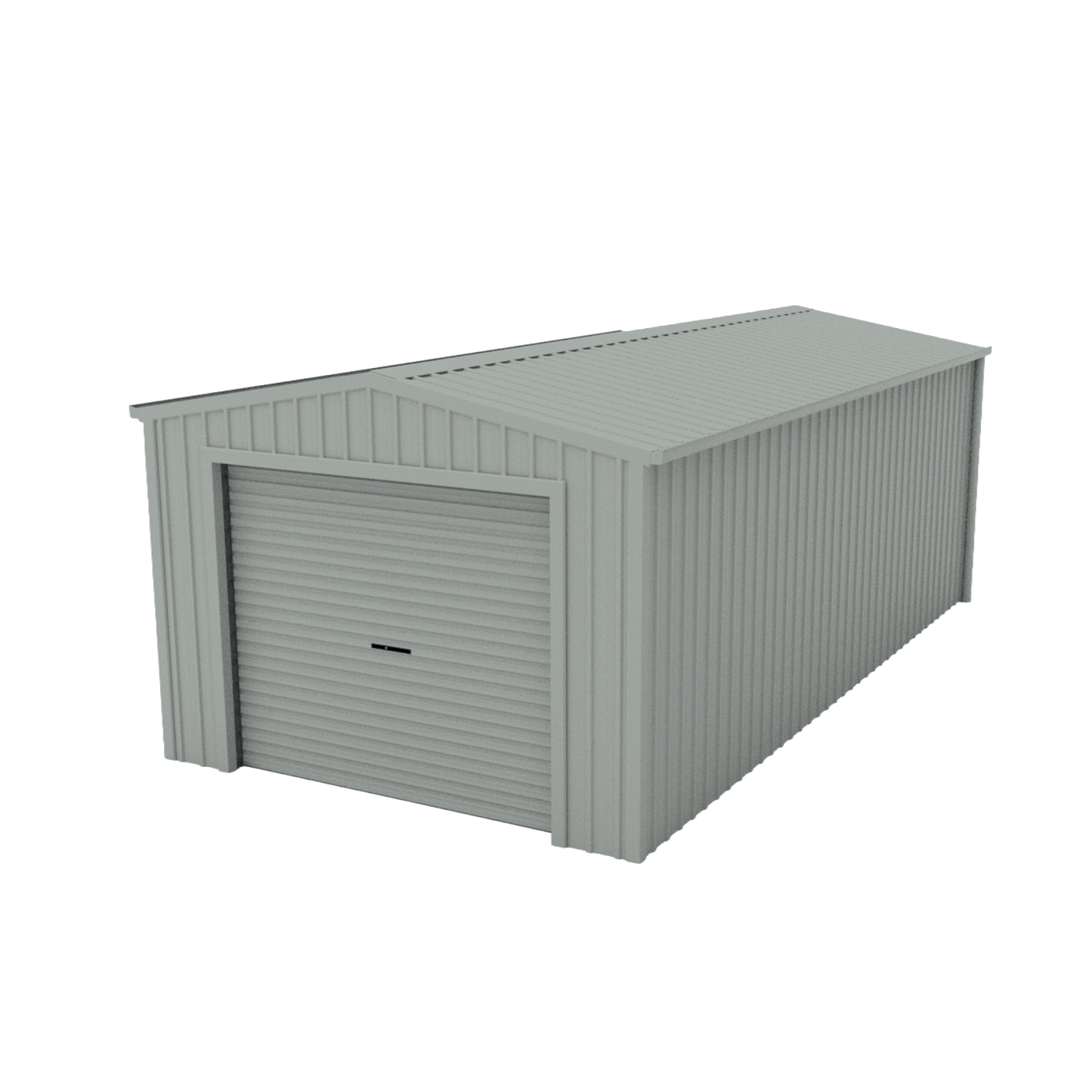 Single Garage - 4m x 7m x 2.4m - Gull Grey
