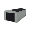 Single Garage - 4m x 7m x 2.4m - Monolith/Gull Grey