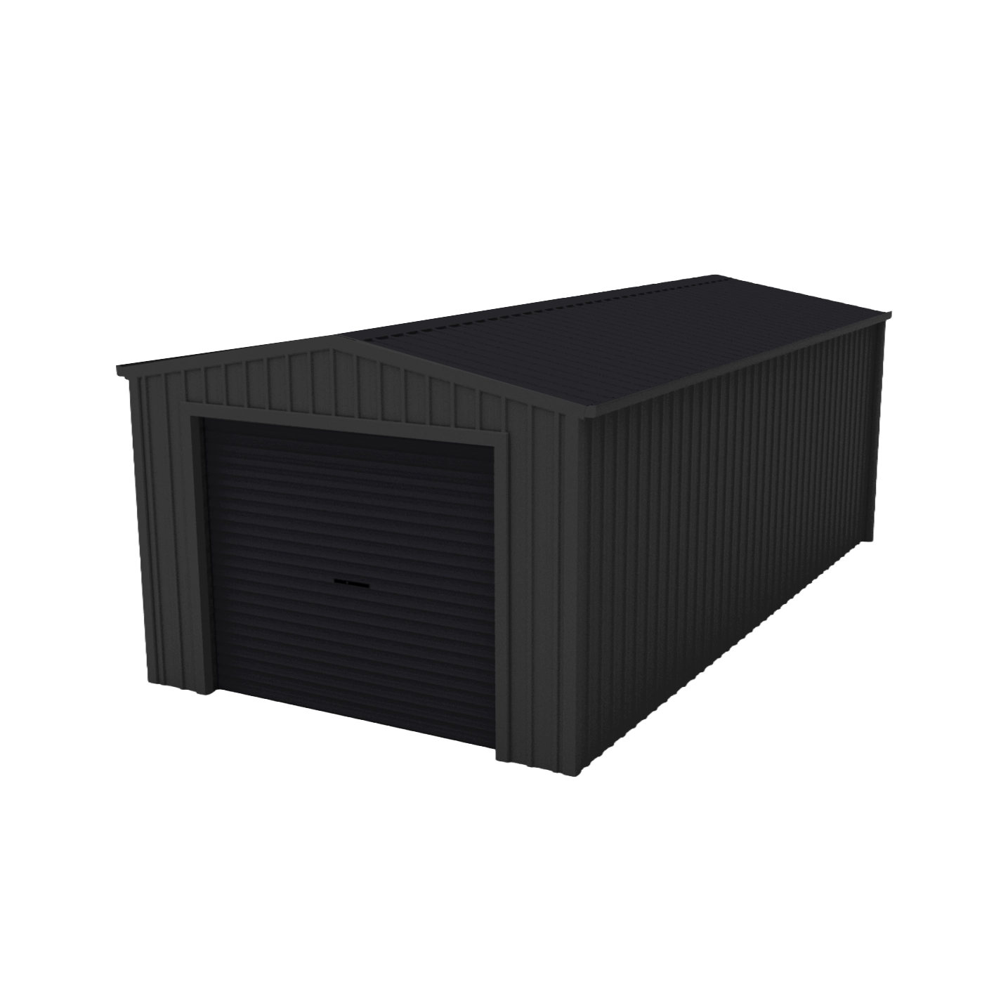 Single Garage - 4m x 7m x 2.4m - Monolith/Slate Grey