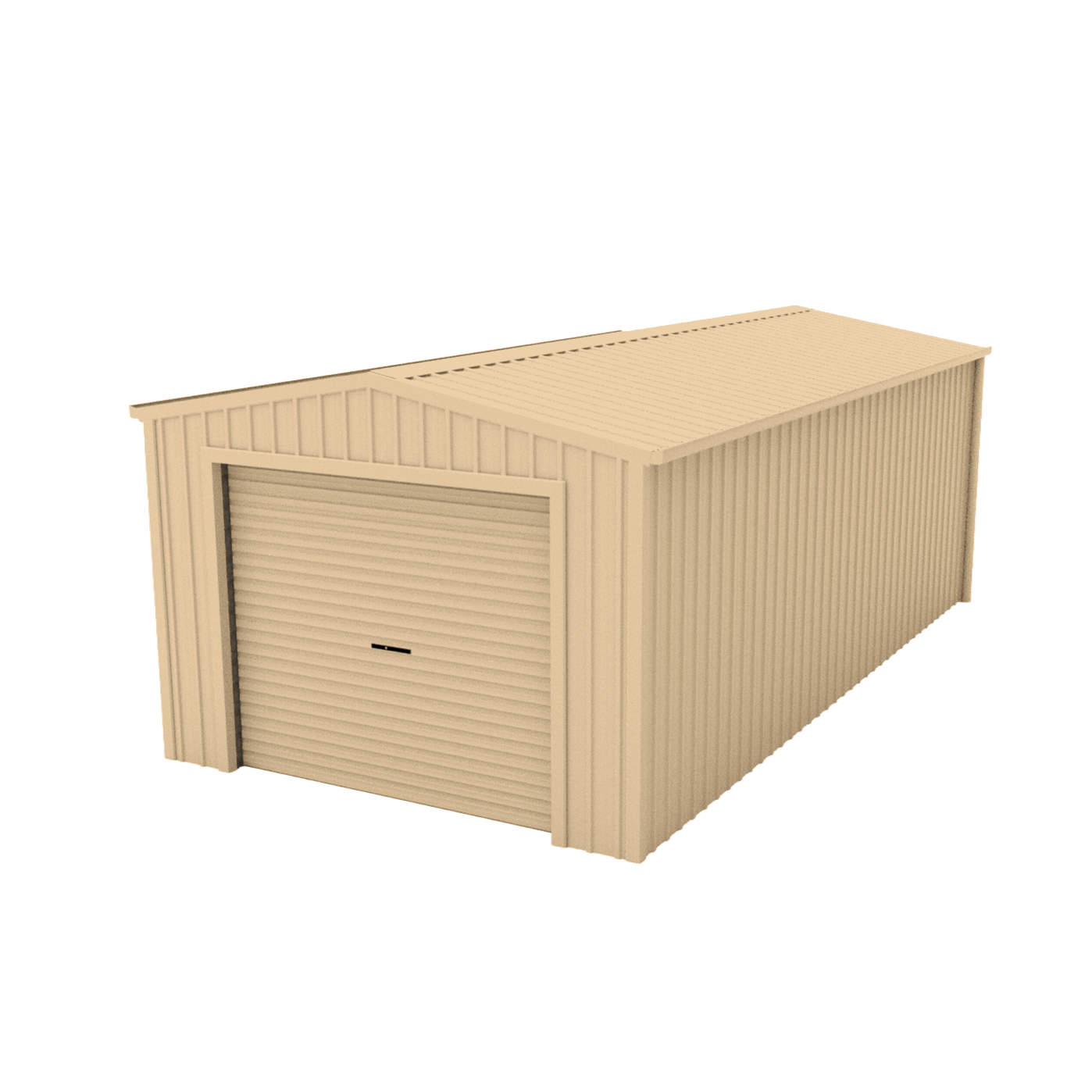 Single Garage - 4m x 7m x 2.4m - Smooth Cream
