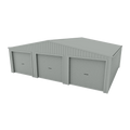 Triple Garage Shed 9.5m x 6m x 2.4m - Gull Grey