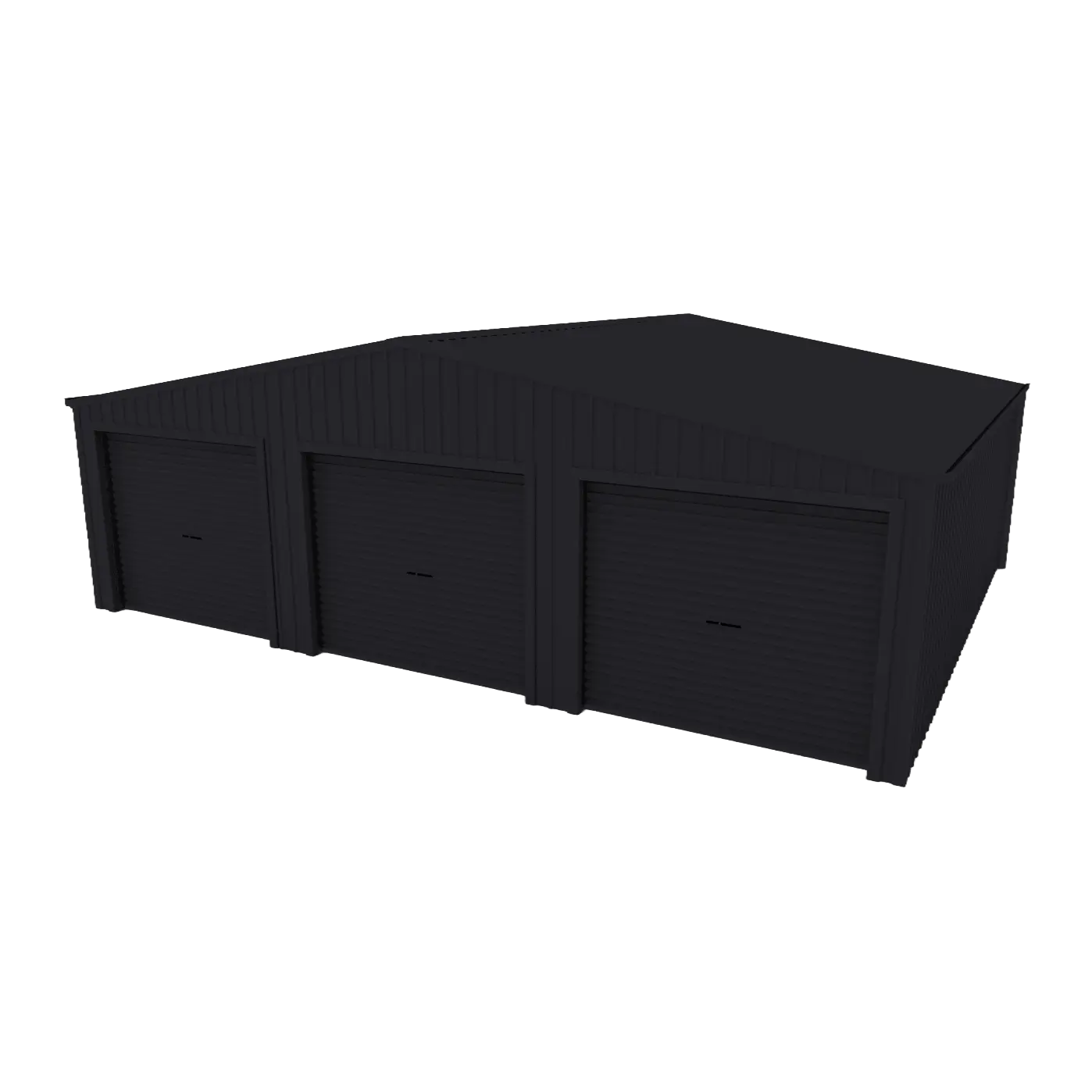 Triple Garage Shed 9.5m x 6m x 2.4m - Monolith