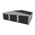 Triple Garage Shed 9.5m x 6m x 2.4m - Slate Grey/Gull Grey