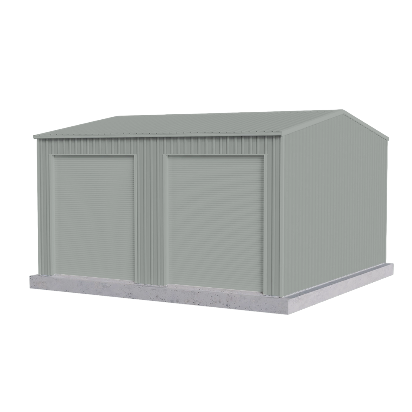 Workshop Shed 6m x 6m x 2.4m - Gull Grey