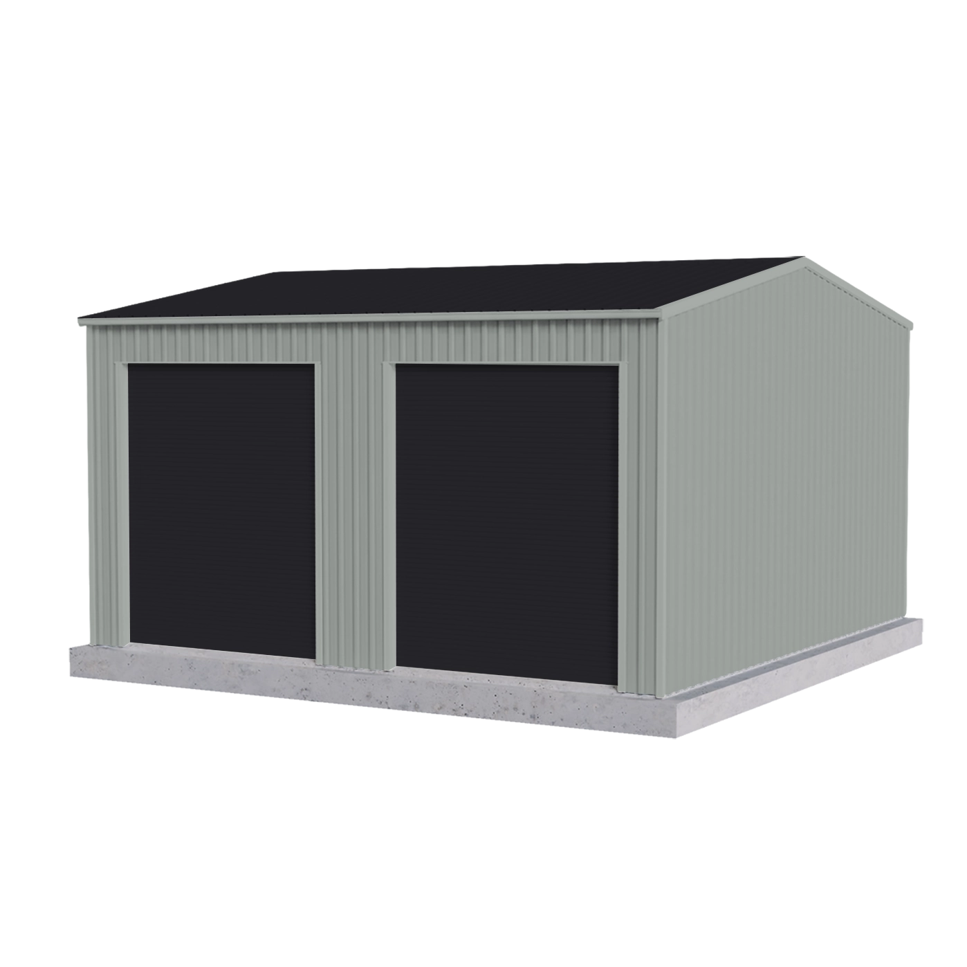 Workshop Shed 6m x 6m x 2.4m - Monolith/Gull Grey