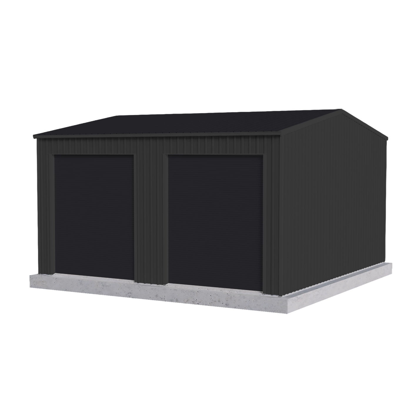 Workshop Shed 6m x 6m x 2.4m - Monolith/Slate Grey
