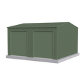 Workshop Shed 6m x 6m x 2.4m - Mist Green
