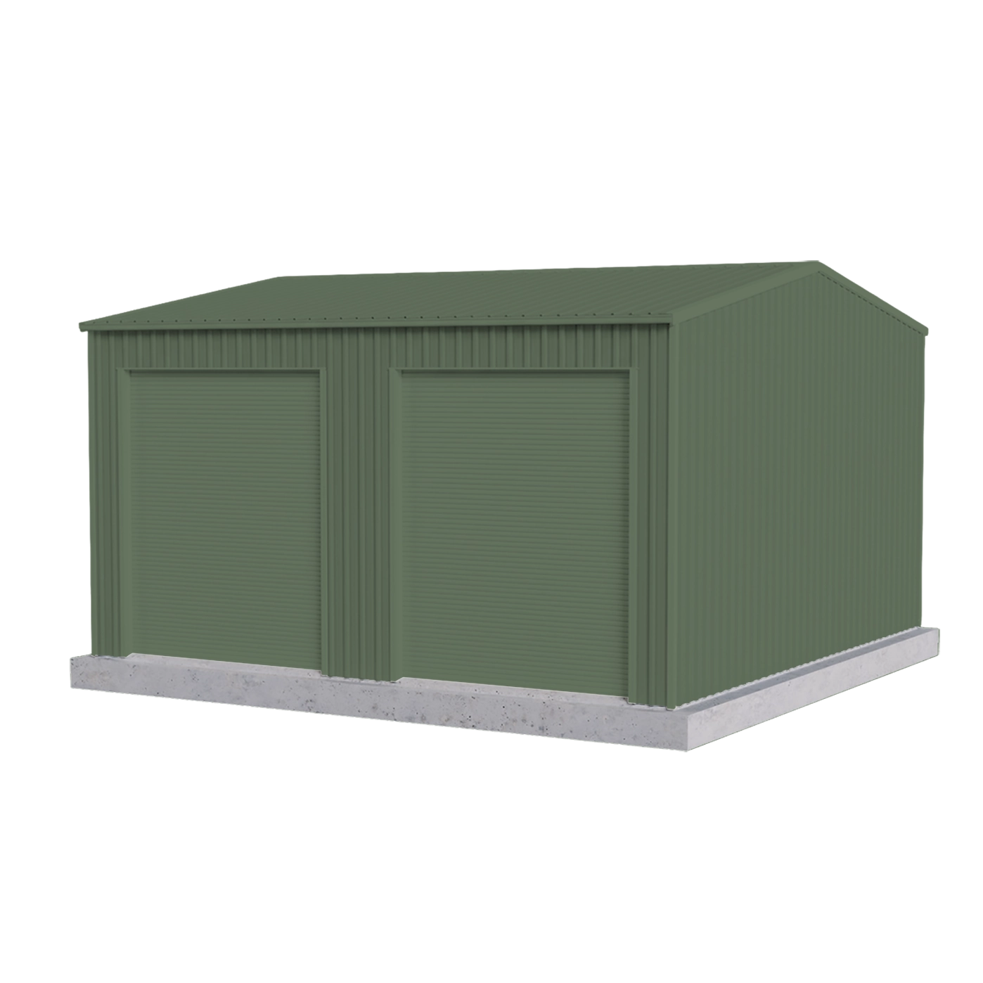Workshop Shed 6m x 6m x 2.4m - Mist Green