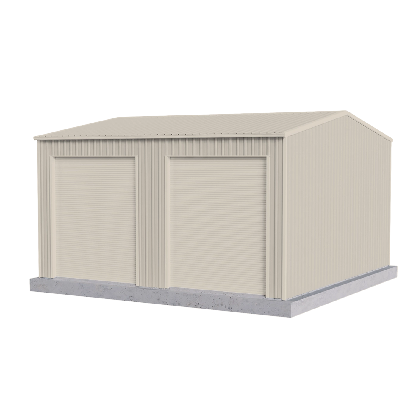 Workshop Shed 6m x 6m x 2.4m - Off White