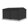 Workshop Shed 6m x 6m x 2.4m - Slate Grey