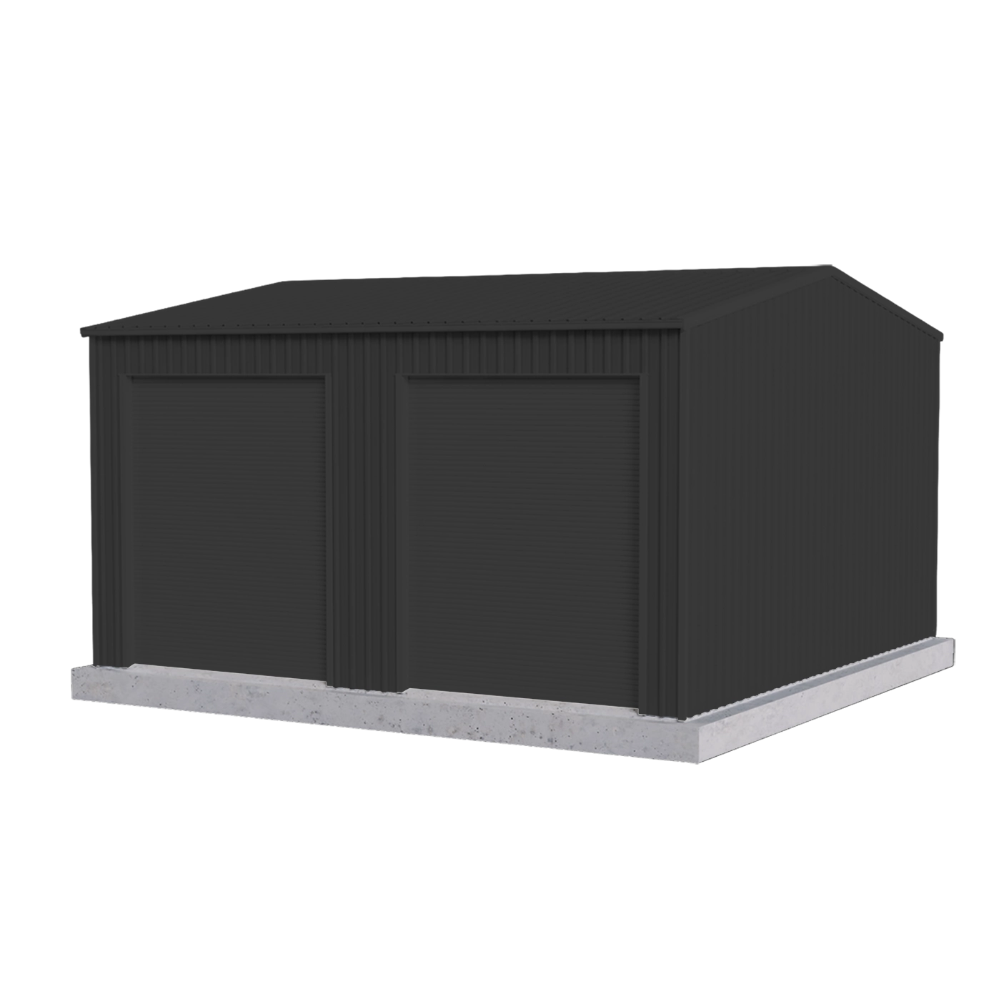 Workshop Shed 6m x 6m x 2.4m - Slate Grey