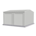 Workshop Shed 6m x 6m x 2.4m - Zinc