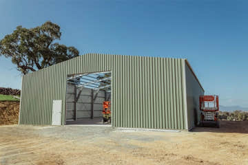 Customised Machinery Storage Shed